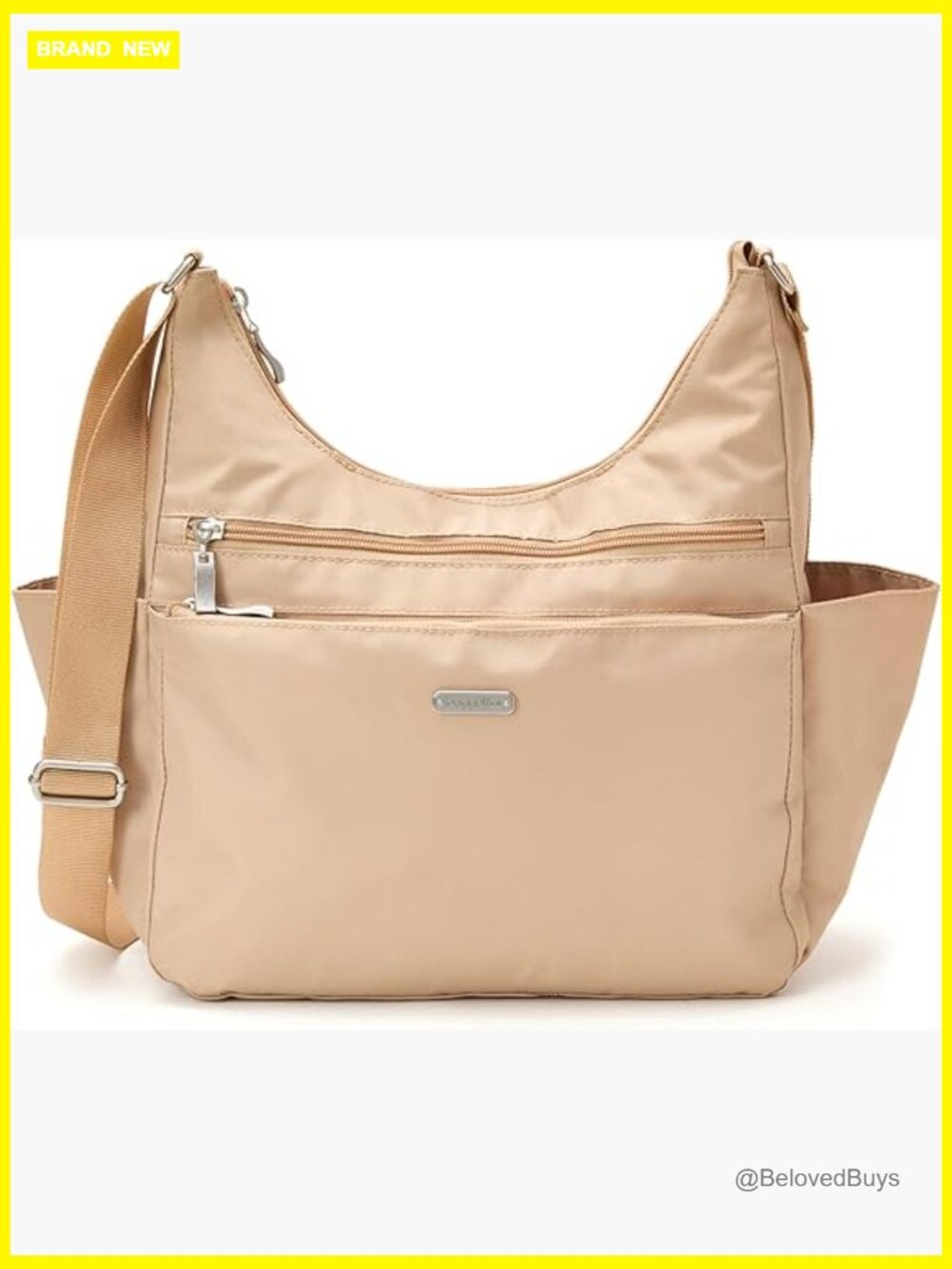 Lightweight Hobo Crossbody Bag Rfid Protection Machine Washable Nylon